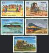 #BD198707 - Bangladesh 1987 Transport in Bangladesh 5v Stamps MNH - Cow Cart - Ship - Train   2.00 US$ - Click here to view the large size image.