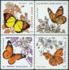 #BD199014 - Bangladesh 1990 Stamps Butterfly 4v (Block of 4) Stamps MNH   1.49 US$ - Click here to view the large size image.