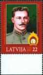 #LVA200701 - Latvia 2007 125th Anniversary of the Birth of Oscars Kalpaks (Colonel in the Latvian Armed Forces) 1v Stamps MNH   0.59 US$ - Click here to view the large size image.