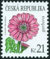 #CZE200811 - Czech Republic 2008 Definitive - Beauty of Flowers : Gerbera 1v Stamps MNH - Flora   1.29 US$ - Click here to view the large size image.