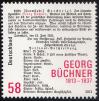 #DEU201332 - Germany 2013 Stamp  the 200th Anniversary of the Birth of Georg Bchner (1813-1837) 1v MNH   0.70 US$ - Click here to view the large size image.