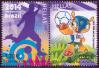 #GRC201407 - Greece 2014 Fifa Football World Cup - Brazil 2v Stamps MNH   3.49 US$ - Click here to view the large size image.