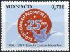 #MCO201722 - Monaco 2017 Ecoute Cancer Reconfort 1v Stamps MNH Health Medical   1.09 US$ - Click here to view the large size image.