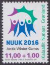 #GRL201503 - Greenland 2015 Stamp Arctic Winter Games 2016 - Nuuk Greenland 1v MNH   2.20 US$ - Click here to view the large size image.