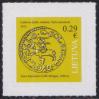 #LTU201502A - Lithuania 2015 Introduction of Euro - Coins Self Adhesive Stamp 1v MNH   0.35 US$ - Click here to view the large size image.