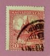 #HUn192801 - Hungary 1928 Matthias Cathedral - 20 Filler (Dull Red) 1 Stamps Used   0.60 US$