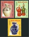 #ROU200506 - Romania 2005 Current Series : Pottery Ii 3v Stamps MNH   1.28 US$ - Click here to view the large size image.