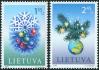 #LTU200712 - Lithuania 2007 Merry Christmas and Happy New Year 2v Stamps MNH   1.99 US$ - Click here to view the large size image.