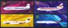 #THA201014 - Thailand 2010 Thai Airways 4v Stamps MNH Aircraft Airplanes Aviation Embossed   0.79 US$ - Click here to view the large size image.