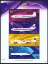 #THA201014MS - Thailand 50th Anniversary of Thai Airways S/S MNH 2010   1.49 US$ - Click here to view the large size image.