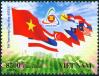 #VNM201010 - Vietnam 2010 Asean Membership 1v Stamps MNH - Flags   1.24 US$ - Click here to view the large size image.