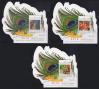 #LKA201909MS - Sri Lanka 2019 Ruhunu Maha Kataragama Festival Set of 3 M/S Elephant Peacock Bird Odd Shape MNH   3.00 US$ - Click here to view the large size image.