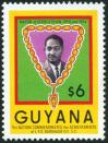 #GUY198604D - Guyana 1986 the 1st Anniversary of the Death of President Forbes Burnham (1923-1985) - $6 1 Stamps MNH - Broken Set   0.79 US$ - Click here to view the large size image.
