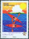 #SPM200716 - Saint Pierre and Miquelon 2007 Charity Stamp For the Telethon and Neuromuscular Research - Canoe Race (Amelie Poulain) 1v Stamps MNH   1.39 US$ - Click here to view the large size image.