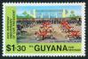 #GUY198304B - Guyana 1983 the 60th Anniversary of the Birth of President Forbes Burnham - 130c Government Building 1 Stamps MNH - Broken Set   0.30 US$ - Click here to view the large size image.