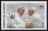 #ECU201306 - Ecuador 2013 Pope Benedicto Xvi and Francisco I 1v Stamps MNH - Gold Foil   7.50 US$ - Click here to view the large size image.
