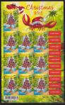 #CXR201502AB - Christmas Island 2015 Christmas Self Adhesive  Stamp 1v Pan of 10 MNH   3.50 US$ - Click here to view the large size image.