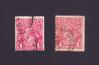 #AUS191301 - Australia 1913 King George V - 1 Penny (Red & Light Red) 2v Stamps Used   2.60 US$